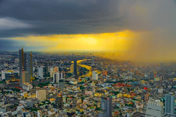 Cidade Banguecoque Envolta Chicotadas Localização Tiroteio Bangkok Tailândia — Fotografia de Stock