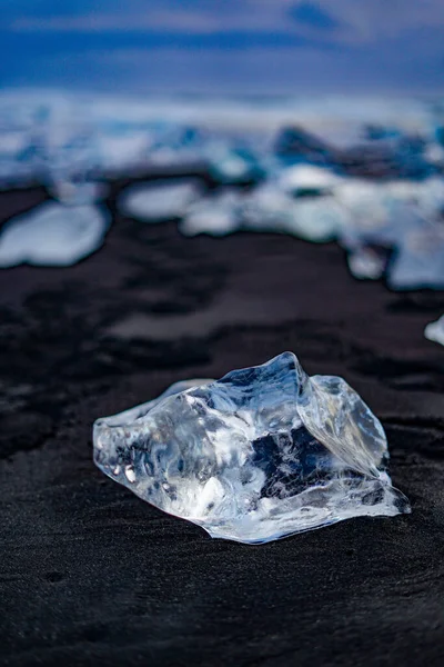 Yorkels Aur Roon Glacier Lake Ice Localização Tiro Islândia — Fotografia de Stock