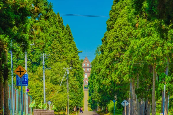Μοναστήρι Βιαστών Και Ξυλουργική Σουτζινάμι Τοποθεσία Hokkaido — Φωτογραφία Αρχείου