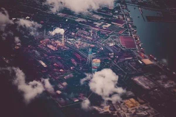 Гавань Індустріального Міста Місце Розстрілу Префектура Тіба — стокове фото
