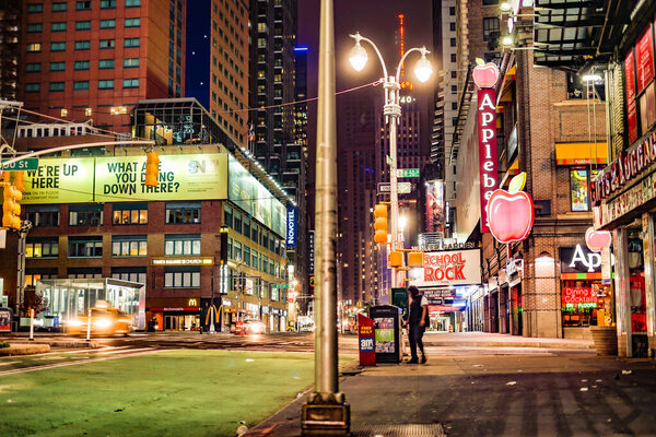 Night view of New Yorkman Hattan. Shooting Location: New York, Manhattan