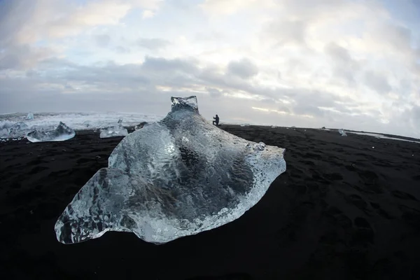 Yorkels Aur Roon Glacier Lake Ice Ubicación Del Disparo Islandia —  Fotos de Stock