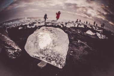 Yorkels Aur Roon Buzul Gölü Buzu. Çekim Konumu: İzlanda