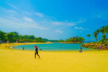 Sentosa Adası Sahili. Çekim Konumu: Singapur