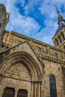 Mont Saint Michel (Fransa Normandiya Bölgesi). Çekim Konumu: Fransa, Normandiya Bölgesi