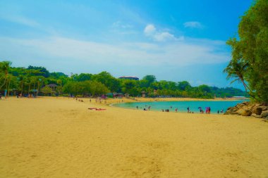 Sentosa Adası Sahili. Çekim Konumu: Singapur