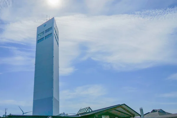 Port Tower Serion Útállomás Akita Port Lövöldözés Helye Akita — Stock Fotó