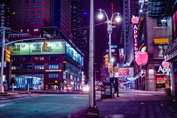 纽约人Hattan的夜景 射击地点 曼哈顿 — 图库照片