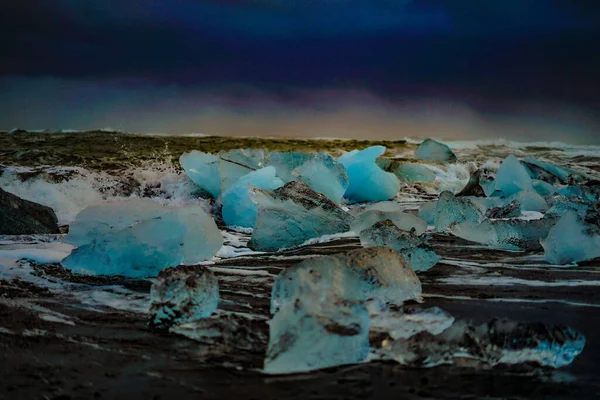 Diamond Beach Feico Image Shooting Location Iceland — стокове фото