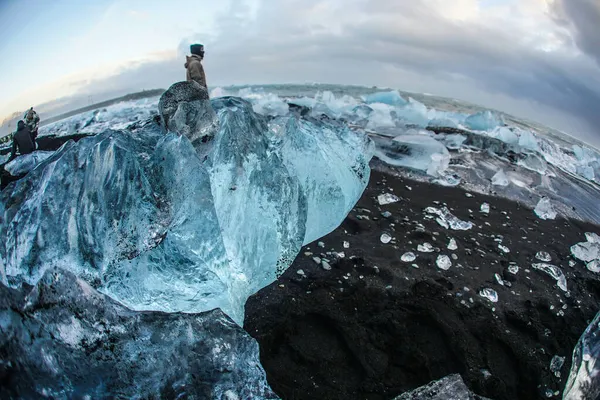 ダイヤモンドビーチフェイコ画像 アイスランド 撮影場所 アイスランド — ストック写真