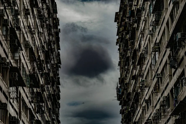 Hong Kong Enormt Möte Boende Plats För Fotografering Hongkongs Särskilda — Stockfoto