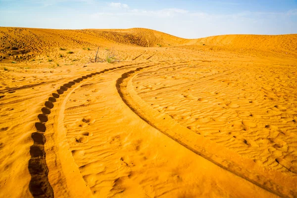 Arabisch Woestijnbeeld Schietplaats Dubai — Stockfoto
