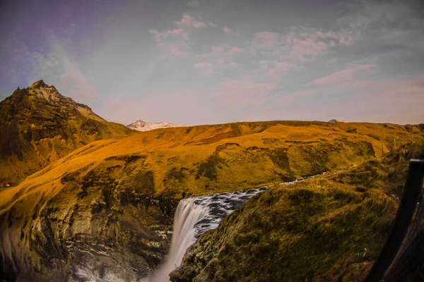 Skuga Fosse Wasserfall Drehort Island — Stockfoto