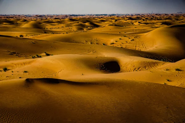 Арабський Образ Пустелі Місце Розстрілу Дубай — стокове фото