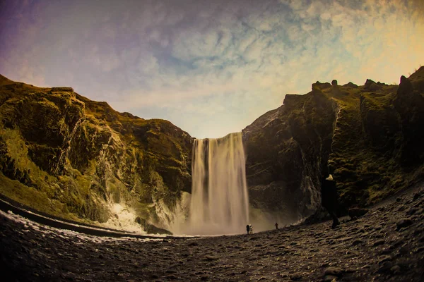 Водоспад Скам Янілостей Shooting Location Iceland — стокове фото