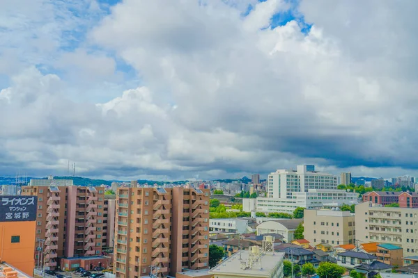 Ciudad Sendai Miyagino Ward City Ubicación Del Disparo Sendai Prefectura — Foto de Stock