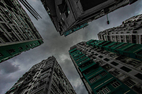 Hong Kong Huge Meeting Housing. Shooting Location: Hong Kong Special Administrative Region