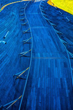 Da-san Köprüsü ve Sabah Işığı. Çekim yeri: Yokohama Şehri Naka Bölgesi