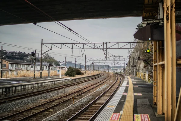 Matsushima Station Platform Schietplaats Miyagi Gun Matsushima Town — Stockfoto