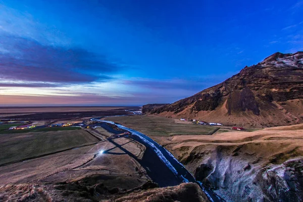 Skuga Fosse Şelalesi Çekim Konumu Zlanda — Stok fotoğraf