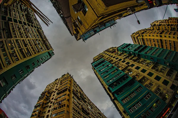 Hongkong Riesige Meeting Housing Drehort Sonderverwaltungsregion Hongkong — Stockfoto