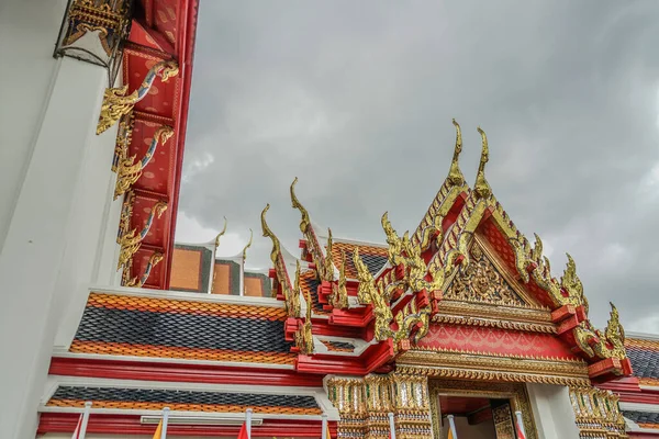 Instalações Religiosas Wat Templo Localização Tiroteio Bangkok Tailândia — Fotografia de Stock