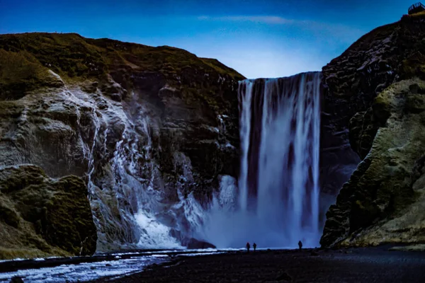 Cascade Skuga Fosse Lieu Tournage Islande — Photo