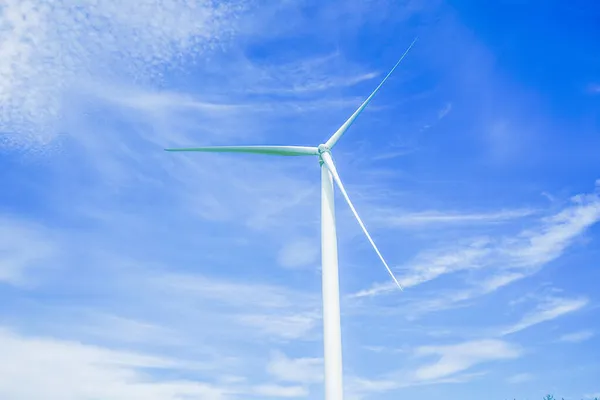 Stort Vindkraftverk Förnybar Energi Fotografering Plats Akita — Stockfoto