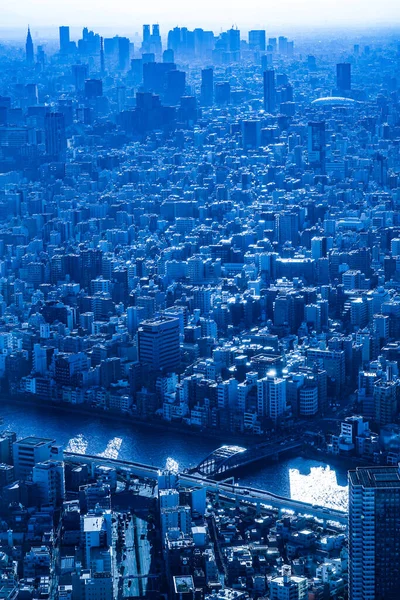 Shinjuku Fukutoshin Und Dämmerungsbilder Drehort Shinjuku Tokio — Stockfoto