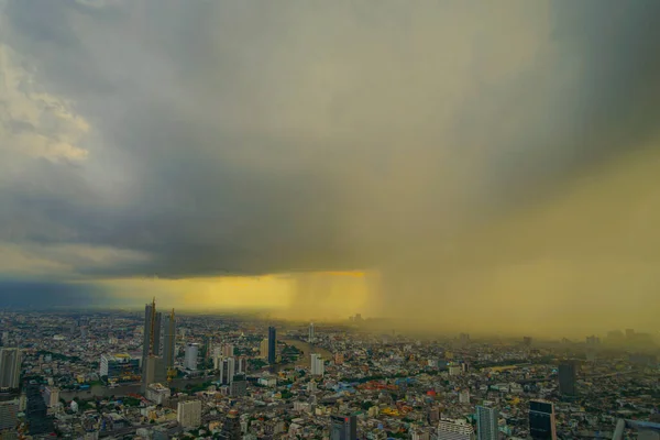 Облака Дождя Дождевые Облака Бангкоке Место Съемки Бангкок Таиланд — стоковое фото