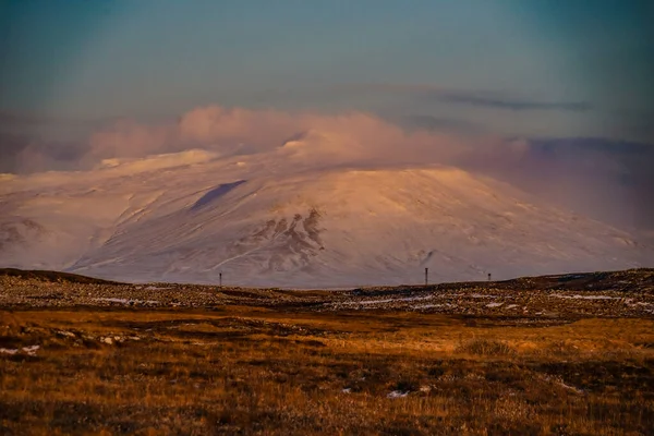 Asahire Góra Islandii Miejsce Fotografowania Islandia — Zdjęcie stockowe