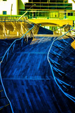 Da-san Köprüsü ve Sabah Işığı. Çekim yeri: Yokohama Şehri Naka Bölgesi