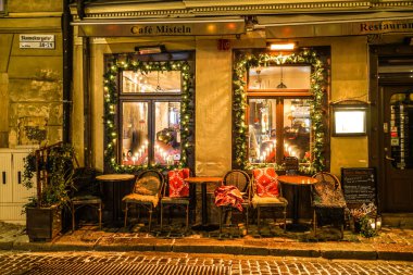 Stockholm Gumlastans Noel Işıklandırma Şehri. Çekim yeri: İsveç, Stockholm