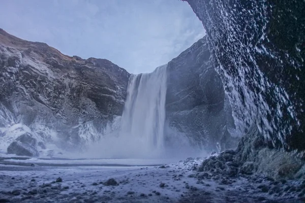 Skuga Fosse Wasserfall Drehort Island — Stockfoto