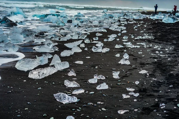 Diamond Beach Feico Image Shooting Location Iceland — стокове фото