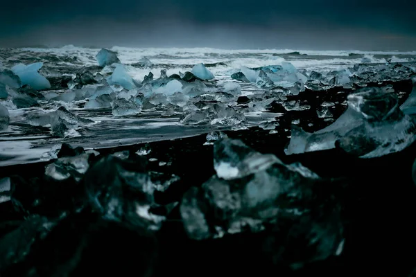 Diamond Beach Feico Image Dalam Bahasa Inggris Lokasi Penembakan Islandia — Stok Foto