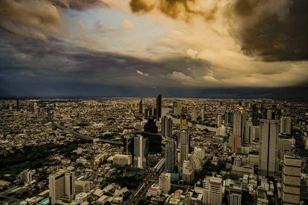Dešťové Mraky Mraky Bangkoku Místo Střelby Bangkok Thajsko — Stock fotografie
