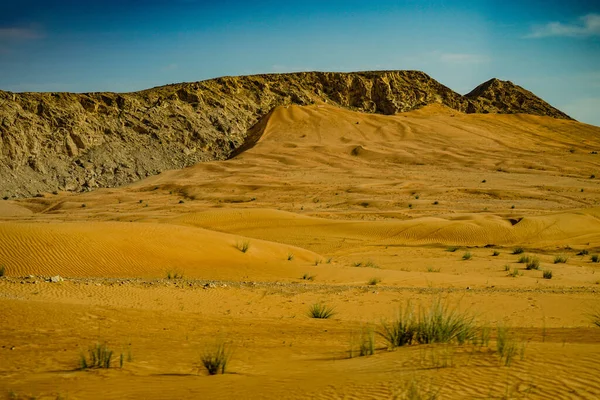 Arabski Obraz Pustyni Miejsce Fotografowania Dubai — Zdjęcie stockowe