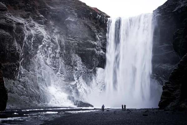 スカグサの滝 撮影場所 アイスランド — ストック写真