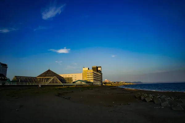 Hakodate Kumsal Deniz Çekim Konumu Hokkaido Hakodate Şehri — Stok fotoğraf