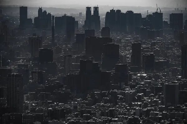 Shinjuku Fukutoshin Och Skymningsbilder Skytteläge Shinjuku Tokyo — Stockfoto