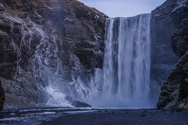 Водоспад Скам Янілостей Shooting Location Iceland — стокове фото