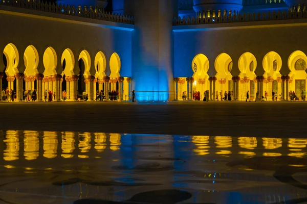 Shakezy Cayd Grand Mesquita Emirados Árabes Unidos Localização Tiro Abdabi — Fotografia de Stock