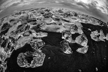 Yorkels Aur Roon Buzul Gölü. Çekim Konumu: İzlanda