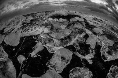 Yorkels Aur Roon Buzul Gölü. Çekim Konumu: İzlanda