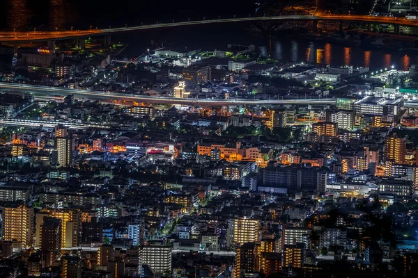 Vista Notturna Kobe Ichige Luogo Delle Riprese Kobe City Hyogo — Foto Stock