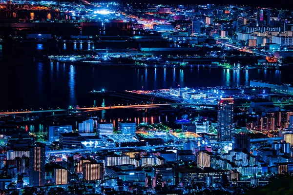 市毛から神戸の夜景 撮影場所 兵庫県神戸市 — ストック写真