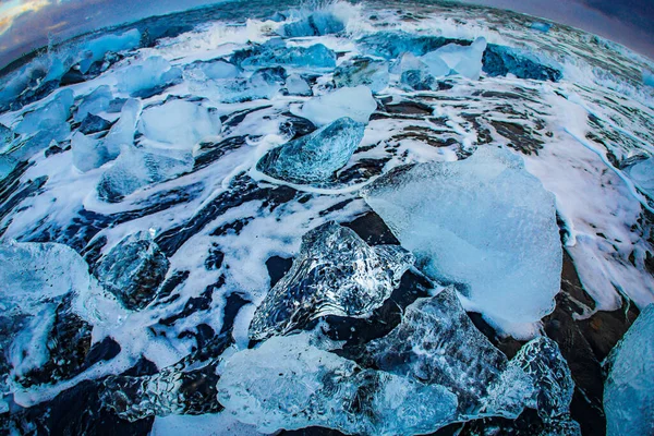 Yorkels Aur Roon Glacier Lake Ubicación Del Disparo Islandia —  Fotos de Stock