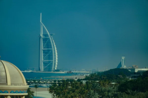Bourgeeal Arab Dubais Townscape Localização Tiro Dubai — Fotografia de Stock