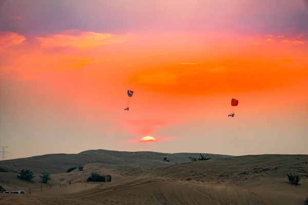 Fliegender Buggy Arabische Wüste Drehort Dubai — Stockfoto